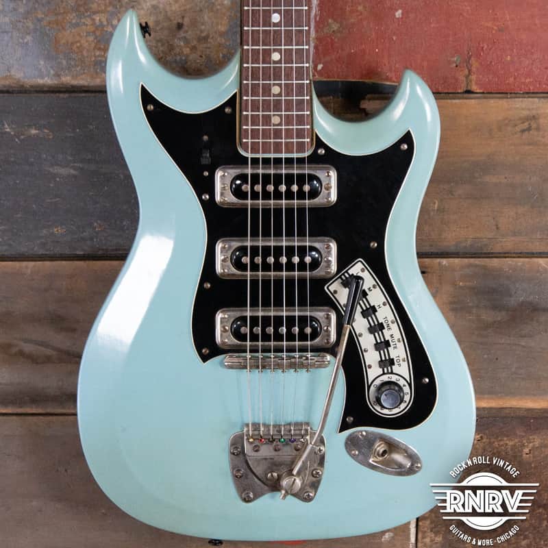 1965 Hagstrom III  - Baby Blue image 1