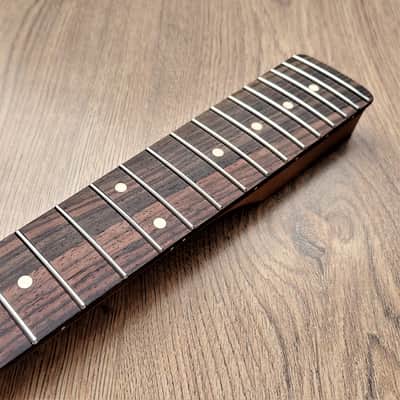 Left Handed Telecaster Compatible Roasted Maple and Rosewood Pro Guitar Neck Satin 22 Fret image 3