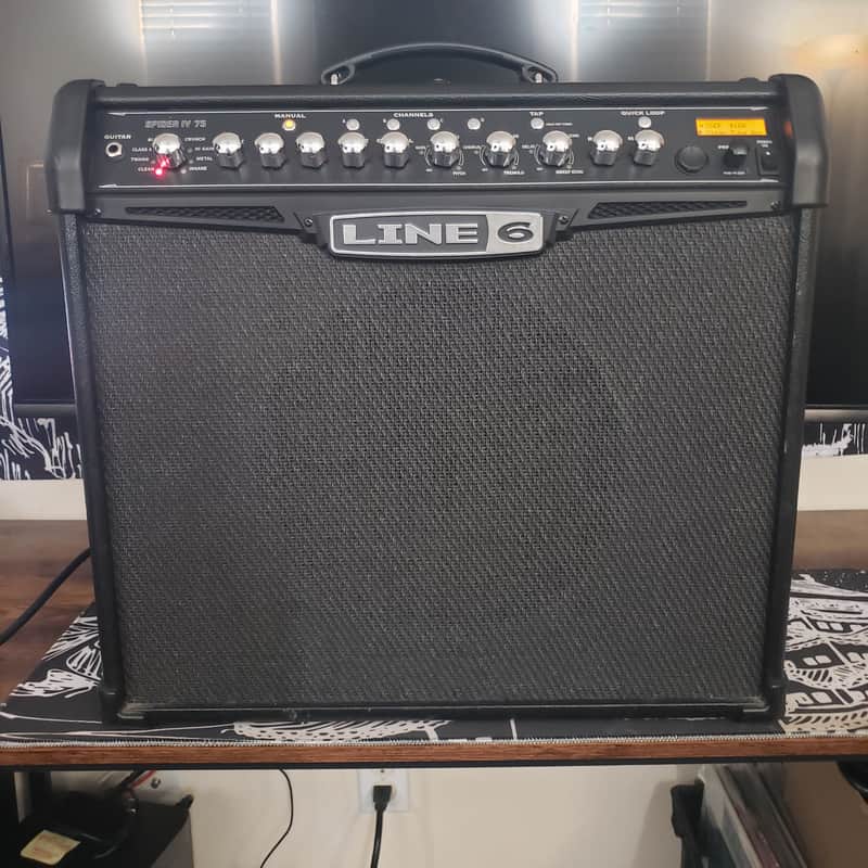 Line 6 Spider IV 75 75-Watt 1x12" Digital Modeling Guitar Combo 2009 - 2016 - Black image 1
