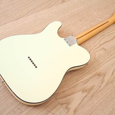 2000 Fender Telecaster Thinline USA Ash Body Olympic White Double Bound w/ Case, Lollar Pickups image 13