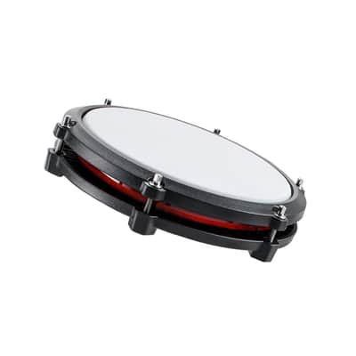 Alesis 8" Red Single-Zone Tom Drum Pad with White Mesh Head for Nitro Max Kit image 1