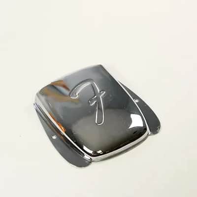 1974 Vintage Fender Jazz Bass Ash Tray Bridge COVER (1960s-1970s) Chrome USA image 3