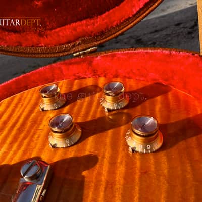 ♚SUBLIME♚2023 GIBSON Les Paul Standard*SLASH ♚ AAA+ MEGA DEEP FLAME  !♚ Appetite Amber ♚ AMAZING image 7