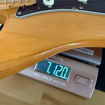 Fender American Ultra Stratocaster with Maple Fretboard Aged Natural Ash Body 2019 image 10