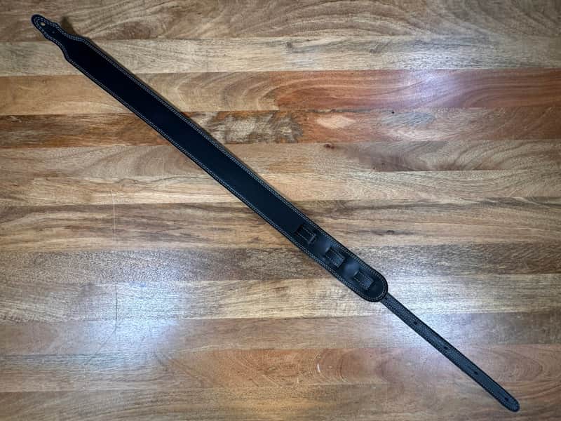 Franklin 2.5” Reversible Glove Leather Guitar Strap 2020’s - Black / Brown image 1
