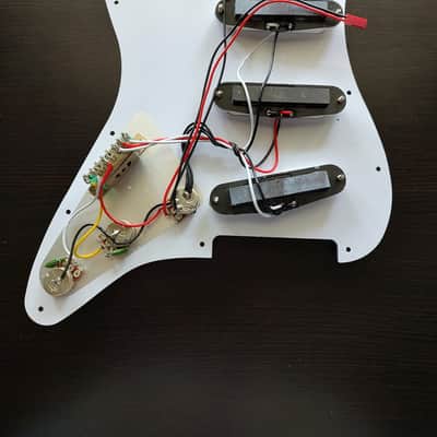 Harley Benton White Loaded Pickguard SSS Pre-Wired image 2