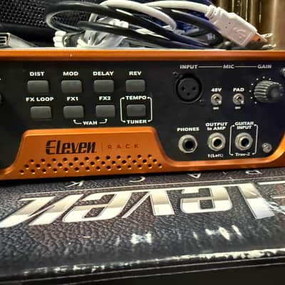 Avid Eleven Rack Guitar Multi-Effects Processor and Pro Tools Interface 2010 - 2017 - Orange image 2