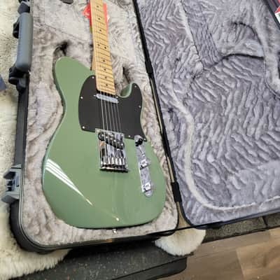 Fender Dealer Exclusive Ultra II Tele Roasted Maple Antique Olive W/Case image 7