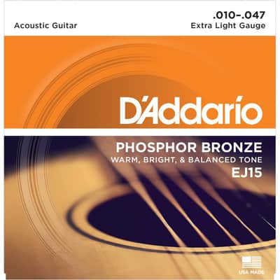 Immagine D'Addario Phosphor Bronze Acoustic 12 String Guitar Strings-12 String Extra Light 9-45 - 2