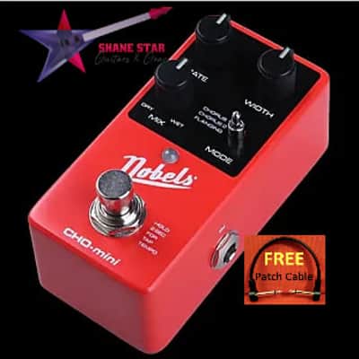 Nobels CHO-Mini WATCHLIST OFFER Mono/Stereo Chorus/Flanger Tap Tempo, Selectable True Or Buffered Bypass image 2