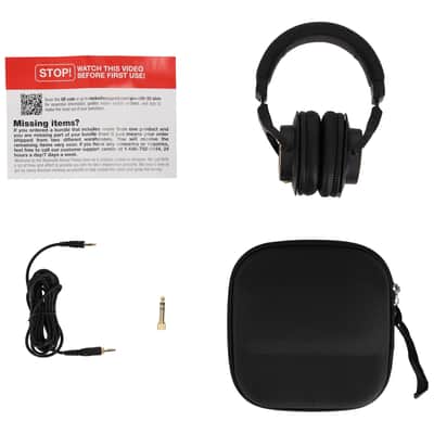 Rockville PRO-E90 32 Ohm Semi Open-Back Studio Headphones+Case+Detachable Cable image 10