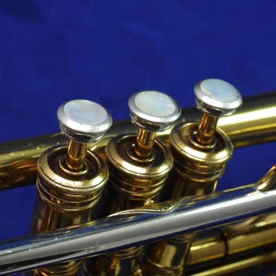 Selmer Paris Grand Prix model 20 Bb trumpet 1950 Lacquered Brass image 5