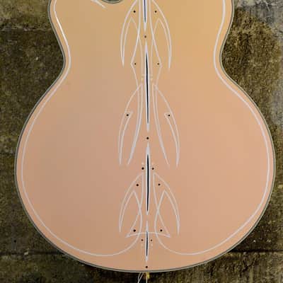 Gretsch Crazy Rare Tim Armstrong - Man Salmon Gretsch G5191TMS -Hot Rod Walt Pinstriped Original- with Hard Case image 5