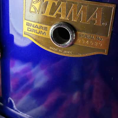 Tama Artstar 8x14 Snare Jewel Blue MIJ image 16