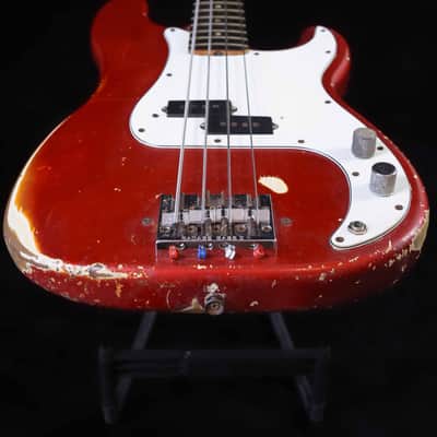 Fender Precision Bass with Rosewood Fretboard 1966 Candy Apple Red image 10