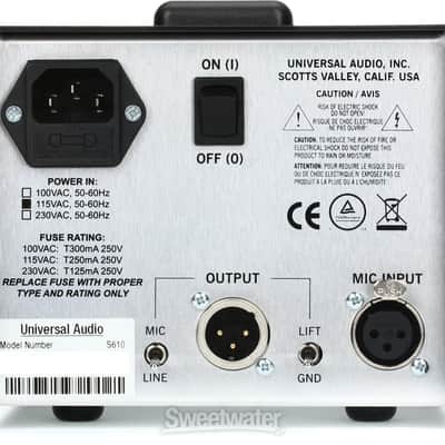 Universal Audio SOLO/610 Tube Desktop Microphone Preamp (Solo610d1) image 6