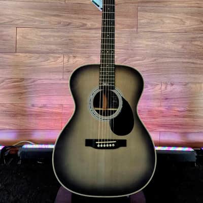 Martin OMJM John Mayer 20th Anniversary Guitar, Platinum Gray Burst image 1