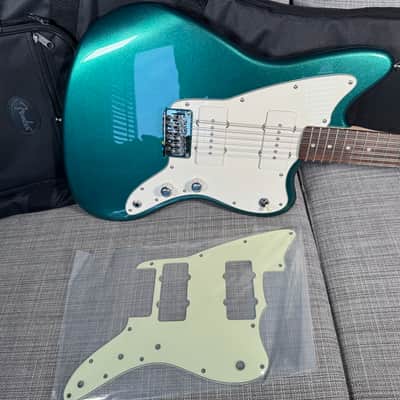 Squier Jazzmaster Electric XII 12 string Paranormal 2024 - Sherwood Green with Upgrades and Fender Gig Bag image 2