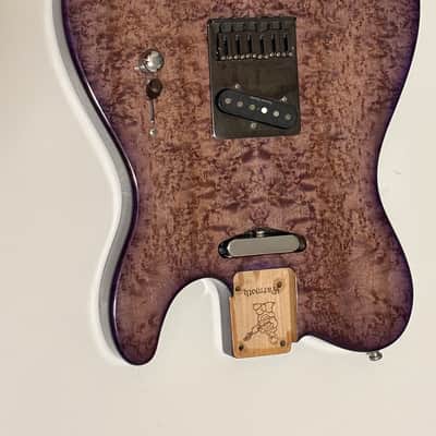Warmoth Tele Chambered Body - Purple Burst Birdseye image 5