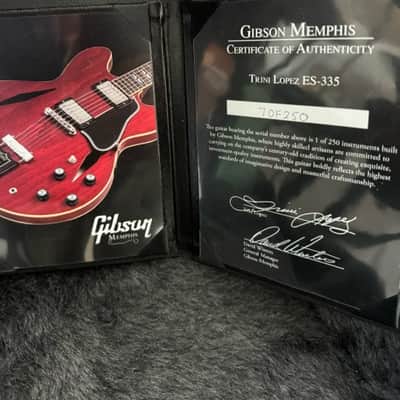 Gibson ES-335 Trini Lopez - Cherry - Diamond Electric Guitar Trini Lopez Reissue 2014 - Cherry image 11