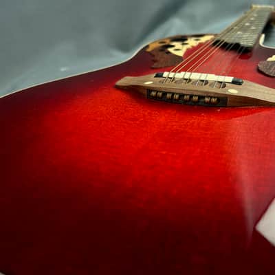 Ovation USA MM68 Acoustic Electric Mandolin - Red Burst w/ Case image 7