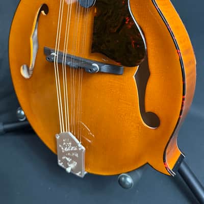 Gold Tone Grandmaster Elite F-Style Mandolin Honey Amber Finish w/ Hardshell Case image 4