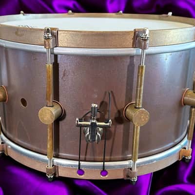 A&F Drum Co. 7x13 Raw Copper Snare 2025 - Raw Copper image 2