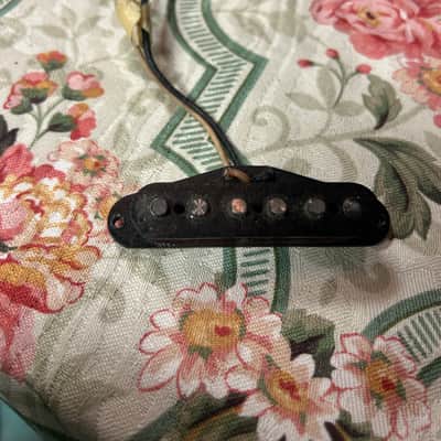 Fender Vintage RI Stratocaster Pick Up 1980’s - Black Purple Wire image 2