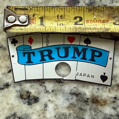 Trump Drum Badge Logo Emblem New Old Stock 60s-70s image 2