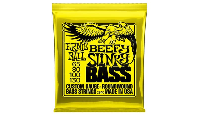 Beefy Slinky Nickel Wound Electric Bass String 65-130 Set Gauge 65 80 100 130 High-C Steel Hex-Core image 1