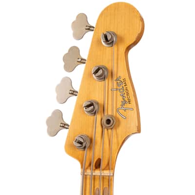 Fender Custom Shop 1958 Precision Bass Relic Super Faded Chocolate 3-Color Sunburst (001) image 4