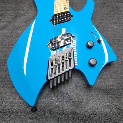 2023 Ormsby Goliath GTR 6 Headless Electric Guitar Miami Blue image 3