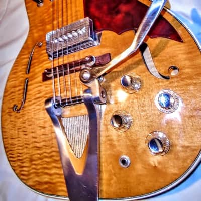 Airline Kay Barney Kessel Swingmaster 1963 Flame Maple Top 🍁 Probably The Cleanest One On The Planet image 3