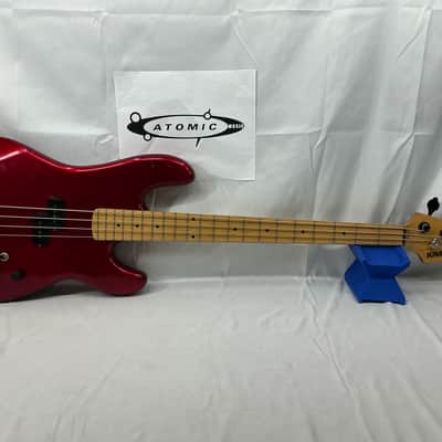 Kramer Striker 700ST Bass Guitar - Red MISSING NECK STRAP STUD image 1