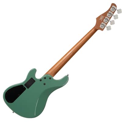 Cort GB-Short Scale Forest Green 30" 4 String Bass Guitar Markbass MB-1 Preamp Humbucker image 2