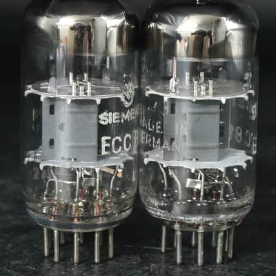 2x 1960's ECC81/12AT7/A2900 Siemens Top Ring Getter Made in Germany Amplitrex Tested Tube image 4