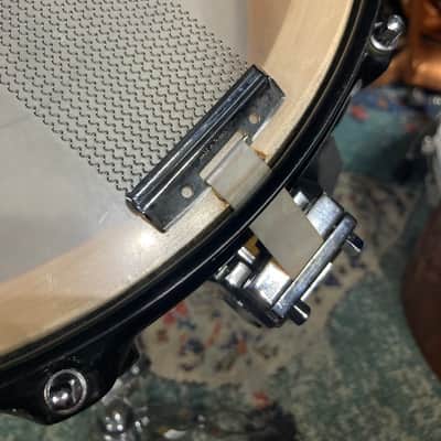 DW Terry Bozzio's 5x13" Collector's Craviotto Solid Shell Snare Drum 1998-Transparent Black Satin Oil image 22