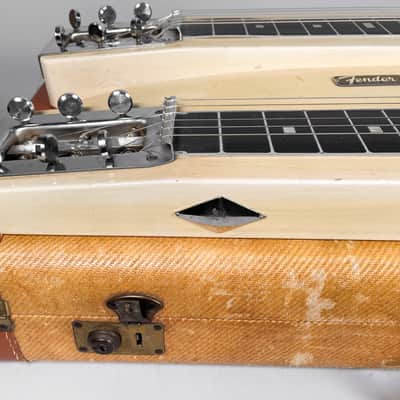 Circa 1955 Fender Dual 6 Professional Three Leg Steel Guitar w/OHSC image 14