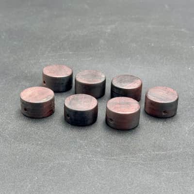**Price per knob (please send me a DM if you need more) ** - Handmade Authentic Brazilian Rosewood Wood Volume/Tone Knobs | 6mm Bored Center image 6