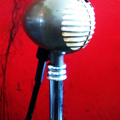 Vintage 1940's RCA MI-12017 dynamic microphone High Z w cable & Snyder DM-1 stand prop display image 4