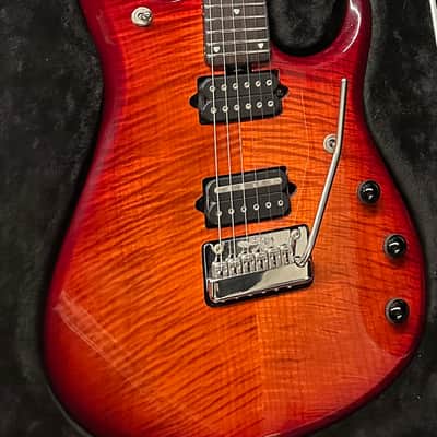 Ernie Ball Music Man John Petrucci Signature JP6 Figured Top 2020 - 2021 - Dragon Blood Flame image 2