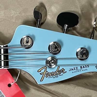 Fender "Gold Foil" Jazz, Sonic Blue w/ Ebony *IN STOCK* image 3