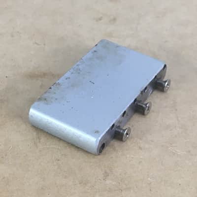 Vintage 1980s Fender Japan Lefty MIJ Tremolo Strat Block 56.5mm Spacing Stratocaster Bridge Steel image 6