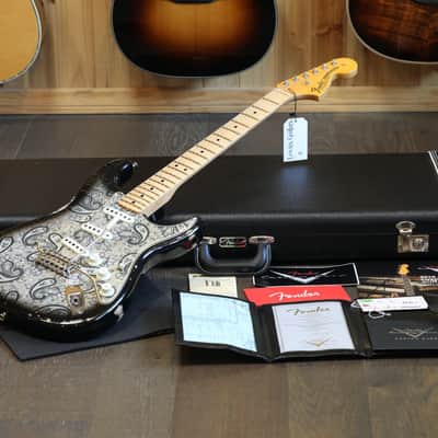 2019 Fender Custom Shop '68 Stratocaster Limited Edition Electric Guitar Black Paisley Relic + COA OHSC image 1