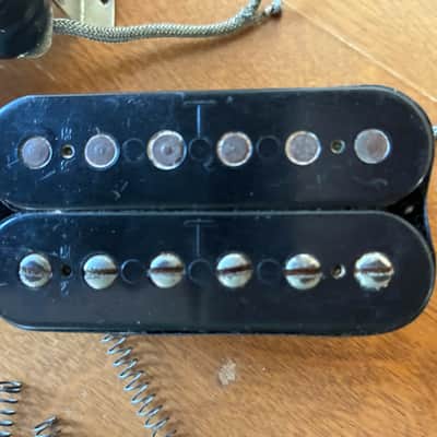 Gibson T-top Humbucker pickups 1979 - uncovered black bobbin image 2