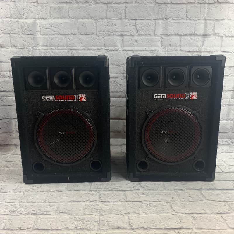 Gem Sound DJ120 12in 2-Way PA Speaker Pair image 1