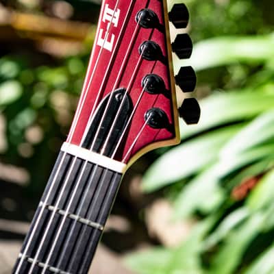 ESP E-II M-I Thru NT 2021 - Deep Candy Apple Red image 3