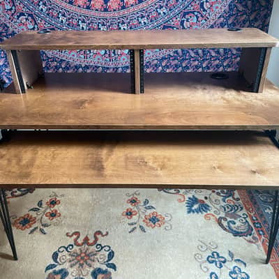 Compact Studio Desk - 2 x 4U Racks - 61-Key Keyboard Tray - Gear Hive image 4