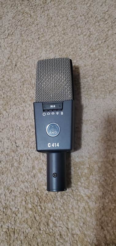 AKG C414 XLS Large Diaphragm Multipattern Condenser Microphone 2010s - Black image 1
