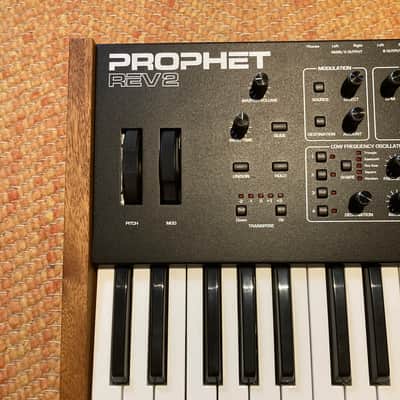 Sequential Prophet Rev2 61-Key 8-Voice Polyphonic Synthesizer 2018 - Present - Black with Wood Sides image 3